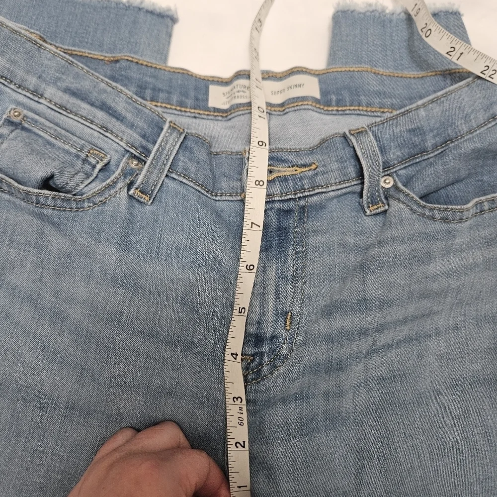 Girls Signature By Levi Strauss Super Skinny Raw Hem Jeans! - Picture 8 of 9
